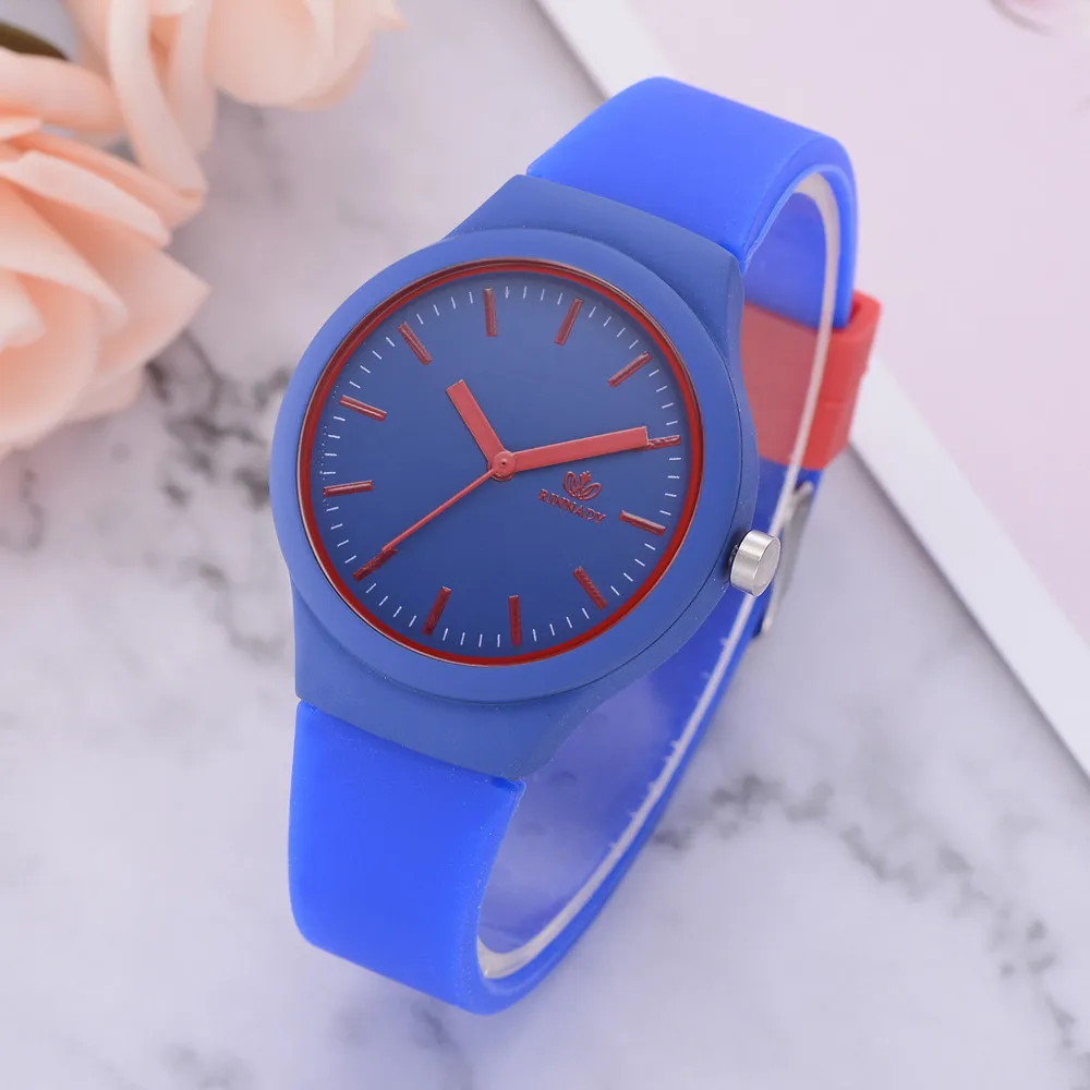 Горячая распродажа Женские часы Relogio Feminino женские одноцветные наручные часы с силиконовым ремешком модные повседневные часы Reloj Mujer