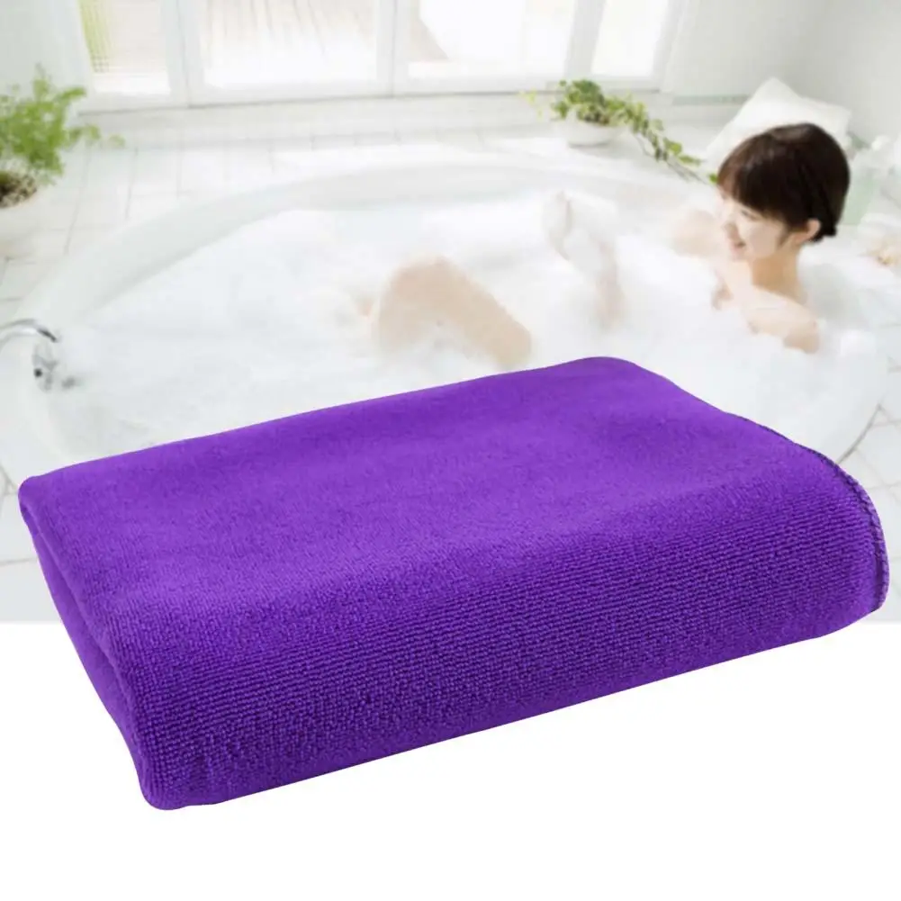 

Absorbent Microfiber Dry Bath Beach Towel Wash cloth Swimwear Shower Washcloth Body Solid Color Quick Drying Travel For Adults