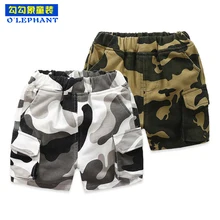 Хлопковые камуфляжные свободные шорты для мальчиков с карманами г. высококачественные дышащие детские шорты для мальчиков, классная летняя одежда для малыша