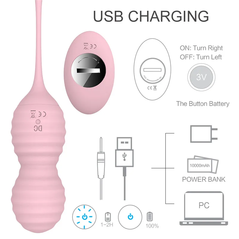 Smart Remote Control Silicone Kegel Ball Ben Wa Ball Tighten Exercise Machine Vaginal Geisha Vagina Ball Sex Toys for Women