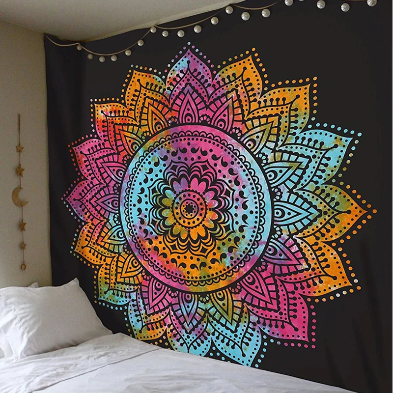 Buy Indian Mandala Tapestry Rectangle Printing Wall