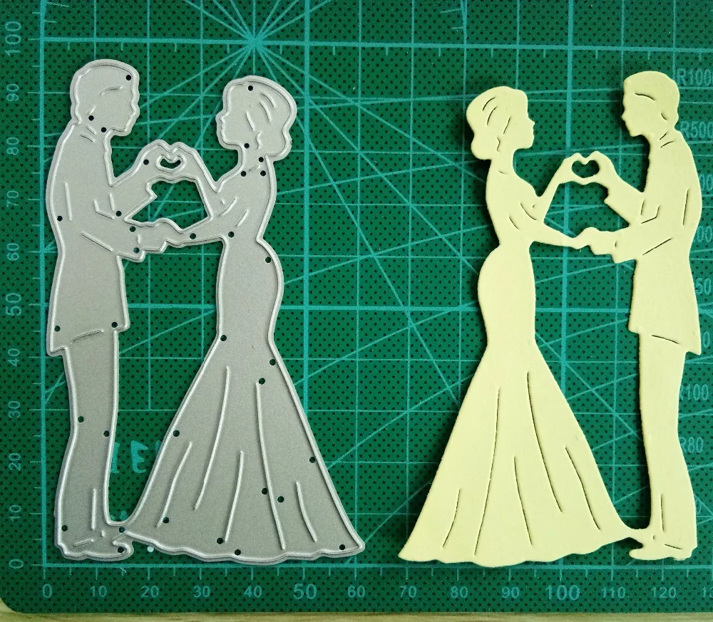 

Ufurty Finger Heart Men Women Metal Cutting Dies Scrapbooking Craft dies Cut For Paper Card making Stamp Embossing