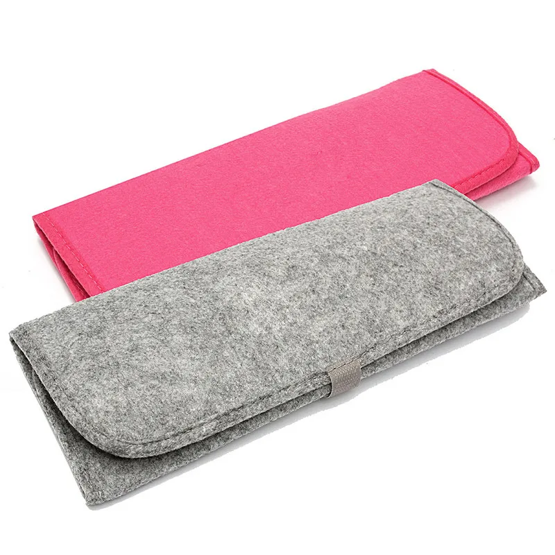 

Travel Hair Straightener Storage Bag Curling Iron Pouch Heat Resistant Mat Pad Portable Fold Protective Case Hair Styling Tool