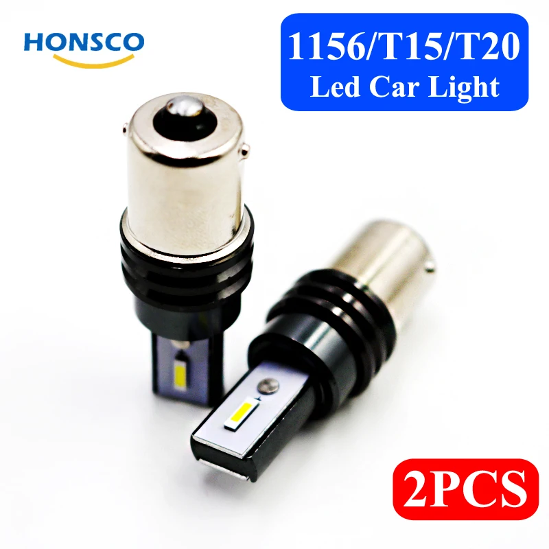 

2pcs 1156 LED reverse car light built-in IC drive DC 12V T20 T15 reversing brake cars daytime running signal lights T 15 20 15T