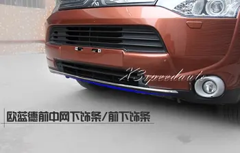 

Car Styling Front Center Bottom Grill Grille Trim Cover For Mitsubishi Outlander 2013-2015