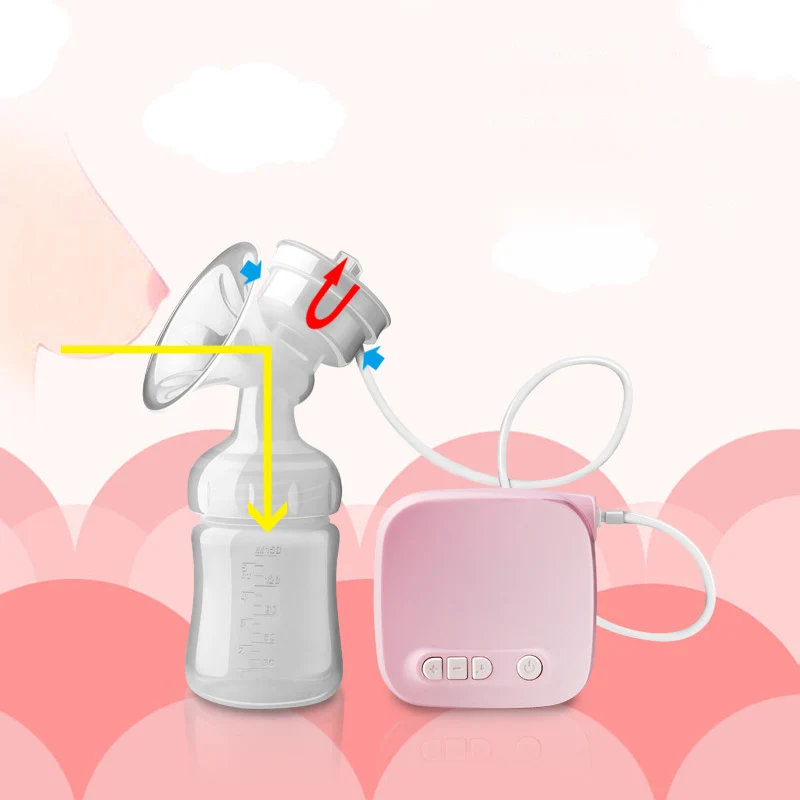 

Automatic Milk Pumps Kit Electric Breast Pump Natural Suction Enlarger Feeding Bottle USB Breast Milksucker FJ88
