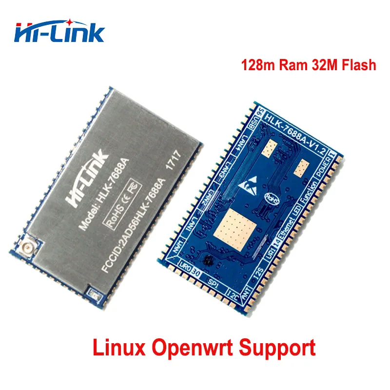 MT7688AN промышленный серийный wifi модуль ethernet UART wifi Openwrt Linux умный дом беспроводной модуль HLK-7688A комплект