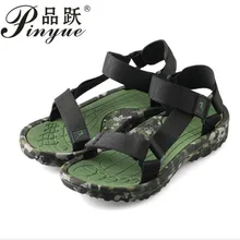 Летние мужские сандалии камуфляж пляжная обувь Мужская Удобная Римские сандалии для Для мужчин Hook& Loop восходящий sandalia masculina