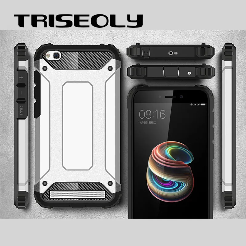 

TRISEOLY Case For Xiaomi Redmi 5A Case Diamond Armor Shockproof Case For Xiomi Redmi 5A Cover TPU Funda For xiaomi Redmi 5A Capa