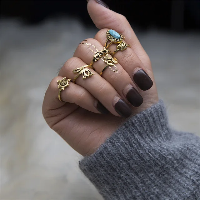Bohemia-Antique-Gold-Silver-Elephant-Flower-Rose-Heart-Crown-Carved-Rings-Set-Knuckle-Finger-Midi-Ring.jpg_640x640 (6)