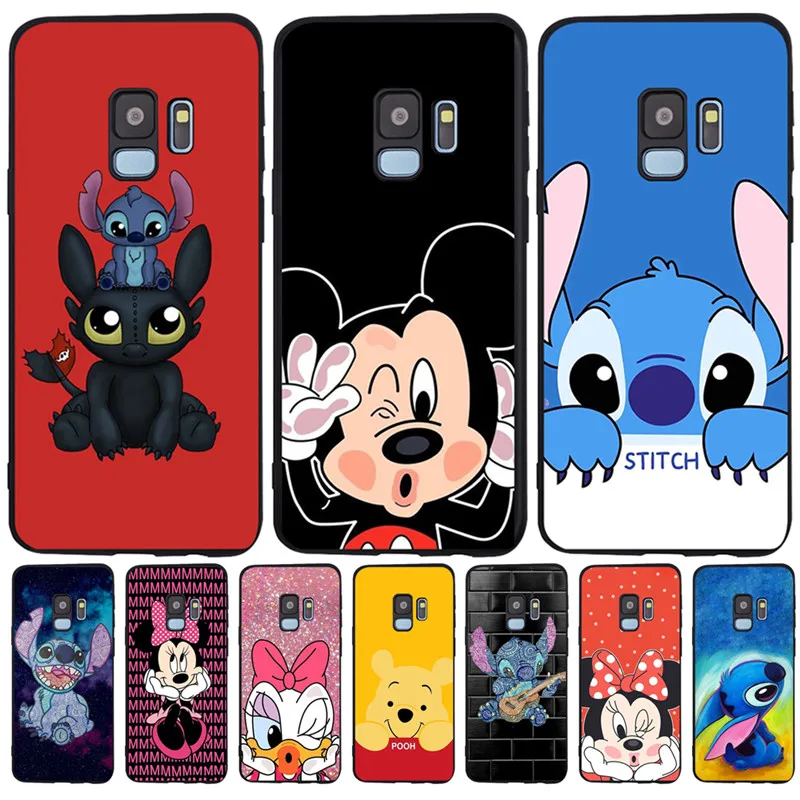

cartoon Stitch Custom For Samsung Galaxy S6 S7 Edge S8 S9 S10 Plus Lite Note 8 9 phone Case Cover Coque Etui Funda soft silicone