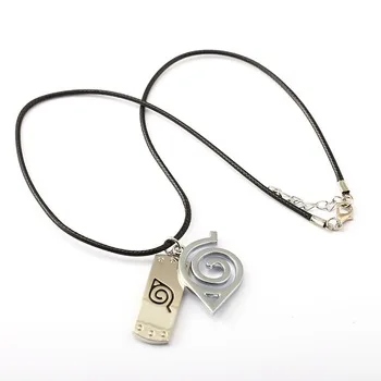 6/pcs MS Jewelry NARUTO Choker Necklace Leaves Ninja Headband Pendant Men Women Gift Anime Accessories