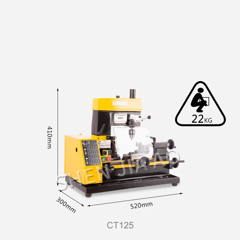 US $997.12 CT125 Mini Lathe Drilling And Milling Machine Mini Lathe Tool Teaching Machine Multitool Lathe Machine 220V 1PC