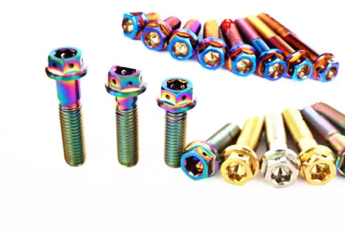 

4pcs M6 *30/35/40mm Titanium Screws Bolts Drilled Flanged Head