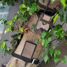 Trail Ловушки для фотоаппаратов солнечная панель мощность инфракрасный ИК черный Невидимый светодиодный Email SMS 12MP охотничья камера HC300M с солнечной панелью