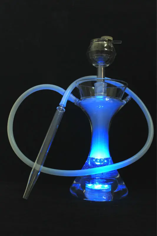 Glawaer Brand 82003 Brands Portable Lovely clear bottle hookah pipe It