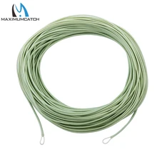 Maximumcatch 100FT плавающий Fly Line с открытой петлей WF 5/6/8 форель зеленый мох Fly леска