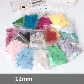 

12mm Flat Round Pvc Loose Sequins Paillette Sewing Craft For Wedding Decoration Garment Dress Shoe Caps Diy Accessory