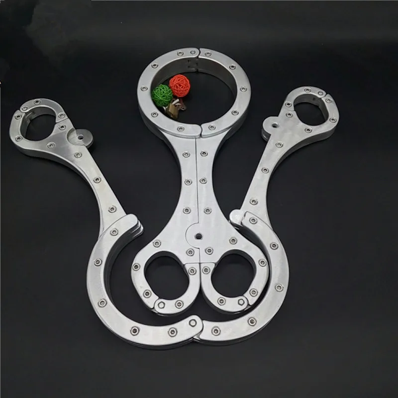  Metal Bedroom System Restraint Fun Aluminium alloy Bondage Cuffs Strap Set Adult Toy for Man and Wo - 32833208098