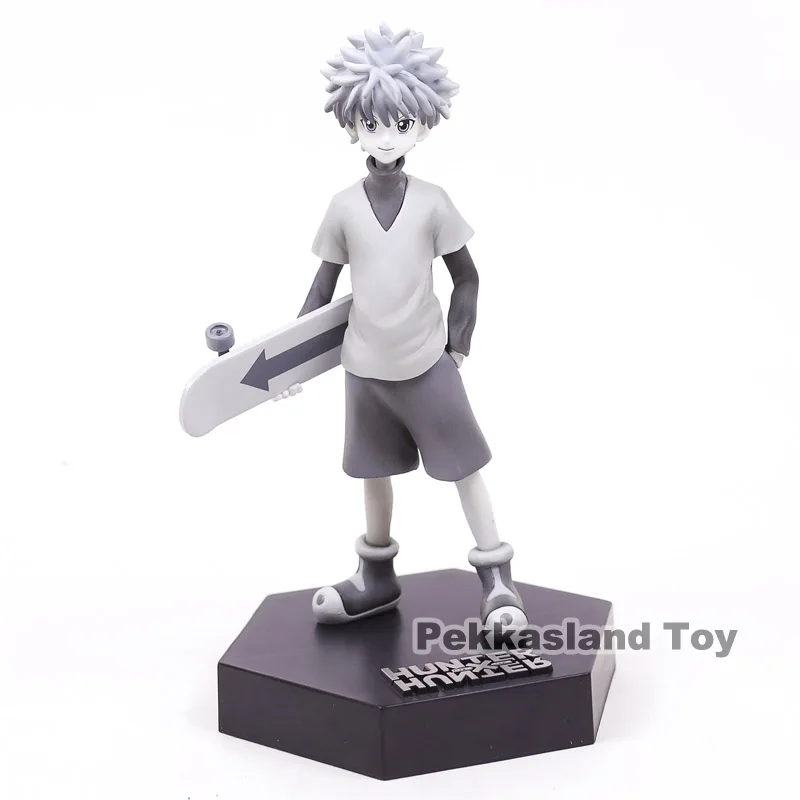 HunterXHunter Figrue Gon Freecss Killua Zoldyck Kurapika Hisoka фигурка ПВХ аниме коллекционная игрушка для мужчин подарок Детская модель - Цвет: Killua B no box