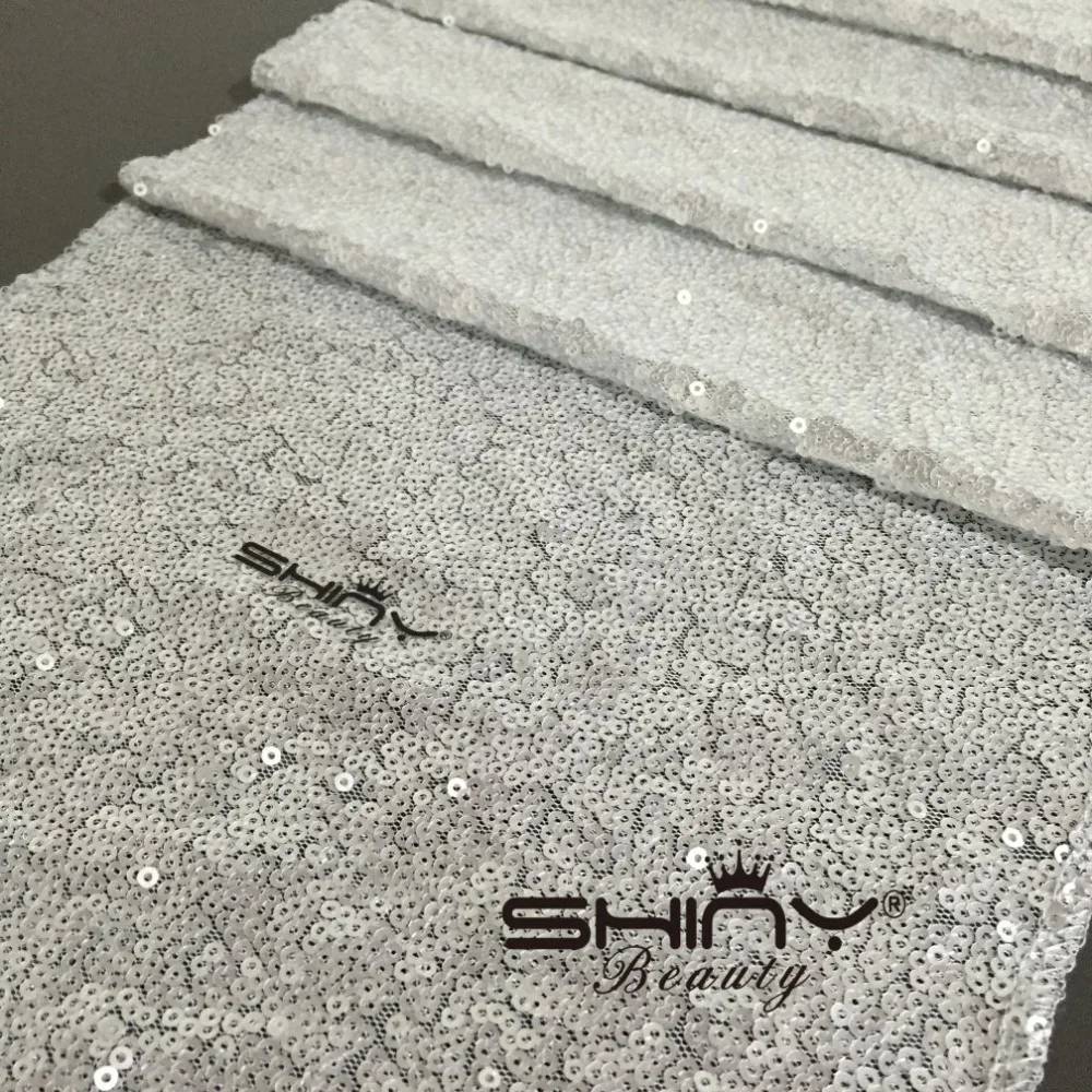 Матовая серебряная скатерть с блестками 14 &quotx 72&quot сиреневая ay|sequin table cloth|sequin