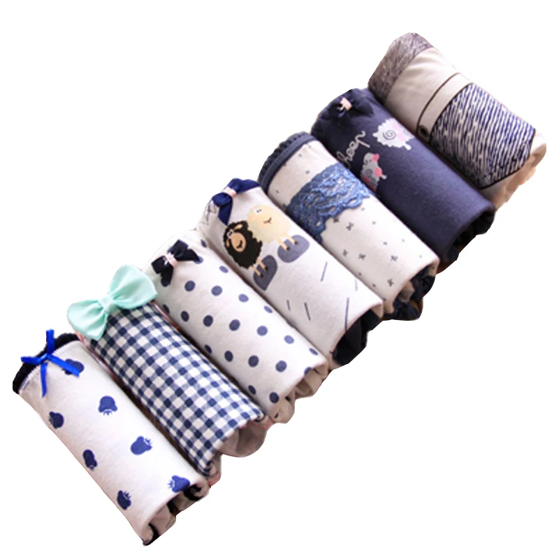 7 Pcs/lot Underwear Women Panties Lace Briefs Sexy Lingeries Cute Calcinhas Cotton Underwear - Image 3