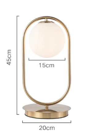 Современный стеклянный стол лампы скандинавские простые спальни прикроватная настольная лампа для чтения украшение дома настольные лампы E27 патрон освещение - Цвет абажура: Height 45cm