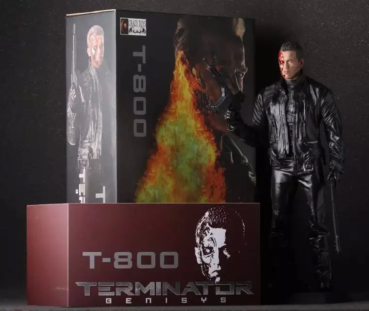 

The Terminator Action Figure 1/6 scale painted figure Double Guns Battle Damaged Ver. T800 Terminator Doll PVC ACGN figure Anime