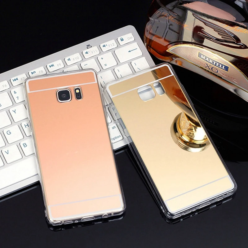 Чехол с зеркальным покрытием для Samsung Galaxy A20 A30 A50 A7 A6 A8 Plus J2 J4 J6 J8 A9 2018 мягкий