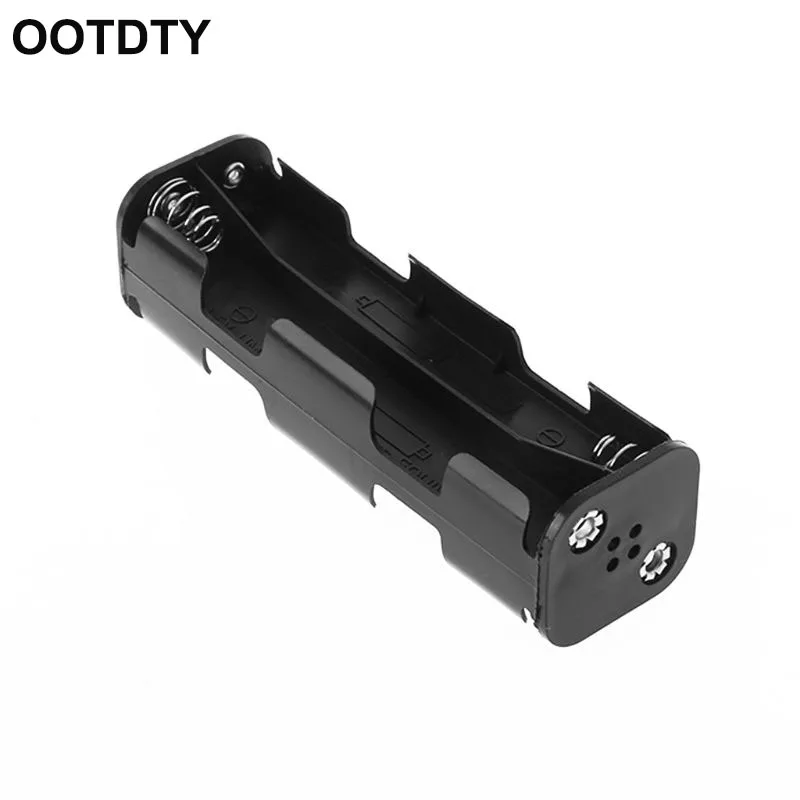 

Battery Box Long Strip 8x AA Case Holder 12V Double Side Back Storage 9V Button Container DIY Soldering Connecting