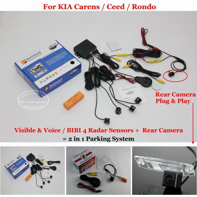 For KIA Carens / Ceed Rondo Car Parking Sensor Sensors Auto Alarm System highquality Rearview Reverse Camera | Автомобили и