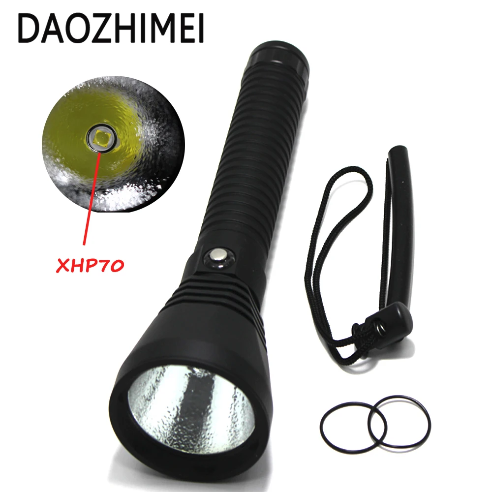 5000LM Powerful led flashlight XHP70 LED Diving flashlight Underwater 100M waterproof lanterna torch White Light Fishing lights 5000LM Powerful led flashlight XHP70 LED Diving flashlight Underwater 100M waterproof lanterna torch White Light Fishing lights