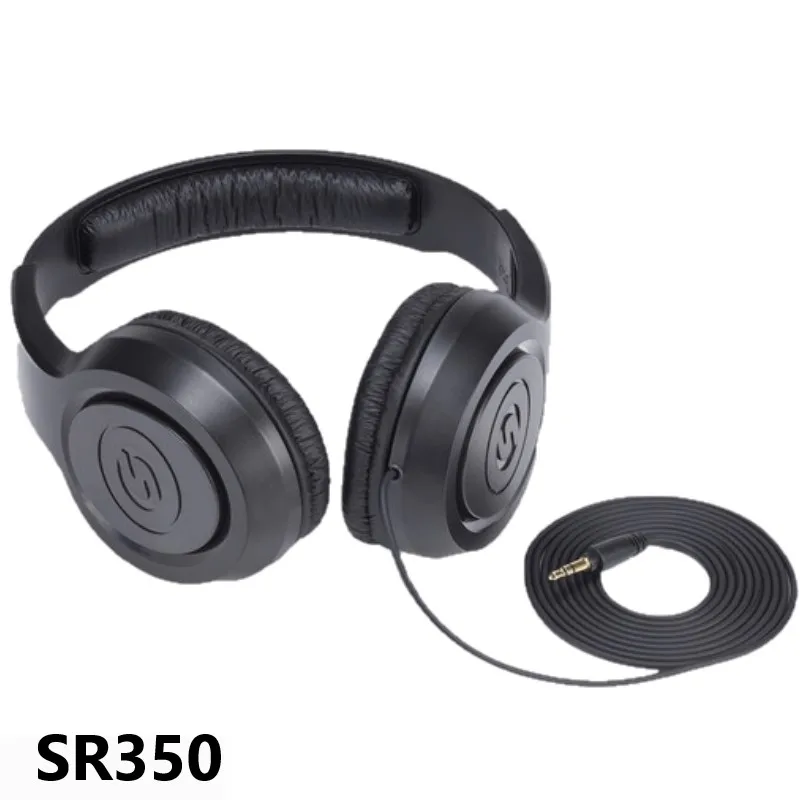 

Samson SR350 Closed-Back Over-Ear Stereo Headphones Lightweight portable professional audio solutions included 1/4" adapter