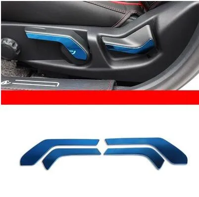 Нержавеющая сталь Синий дверные ручки Чтение свет воздуха на выходе фар декоративная рама для Ford Focus AAA394A - Название цвета: 10