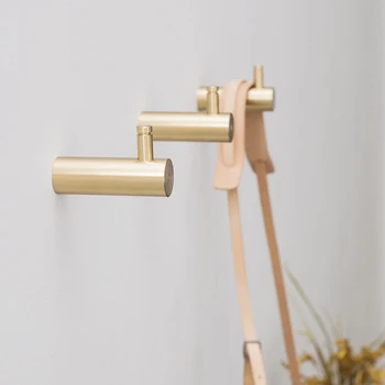 

Brass Hooks Wall Door Clothes Coat Hat Hanger Kitchen Bathroom Rustproof Towel Hooks