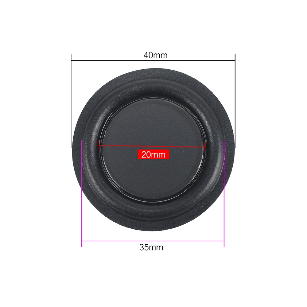 Audio Speaker Tweeter Speaker Bass Speaker Horn Loudspeaker Hifi Speaker Speaker Repair Accessories GHXAMP Round Woofer Passive Radiator 35.5MM 52MM 62mm 67mm 75mm Bass Vibration Resonance 2PCS For Home-made Low frequency