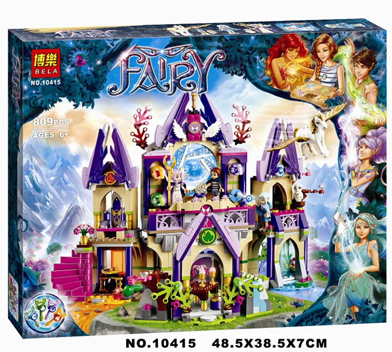 

Compatible Legoings Elves 41708 Bela 10415 809pcs Skyra's Mysterious Sky Castle Figure building blocks Bricks toys for children