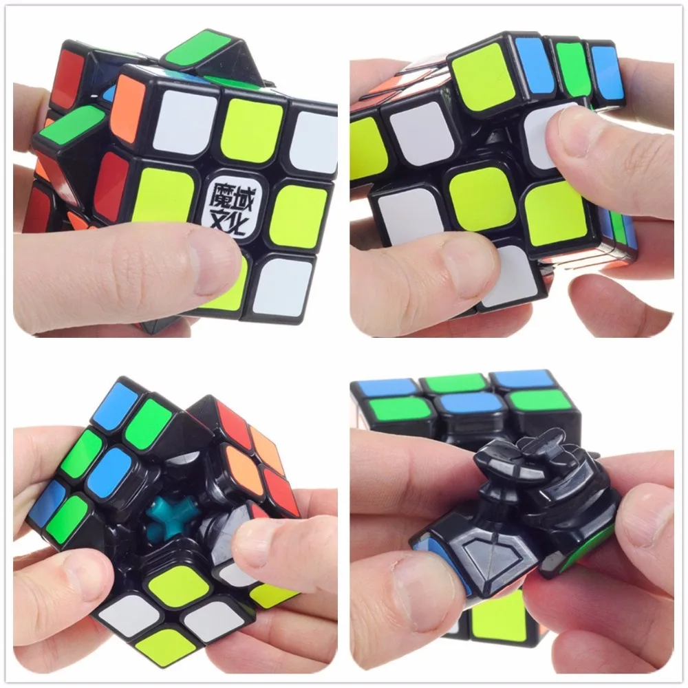 D FantiX Moyu Aolong V2 3x3 скоростной куб 3x3x3 магический Черный Улучшенный выпуск
