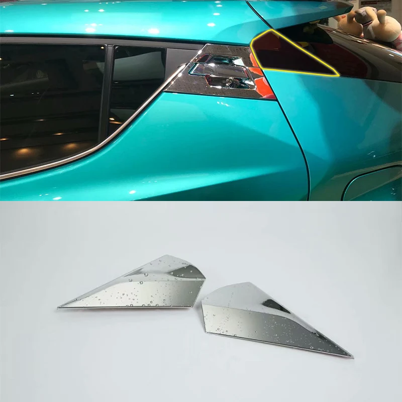 

2018 ABS Chrome Rear window Cover Decoration Trim 2pcs For TOYOTA CH-R 2018