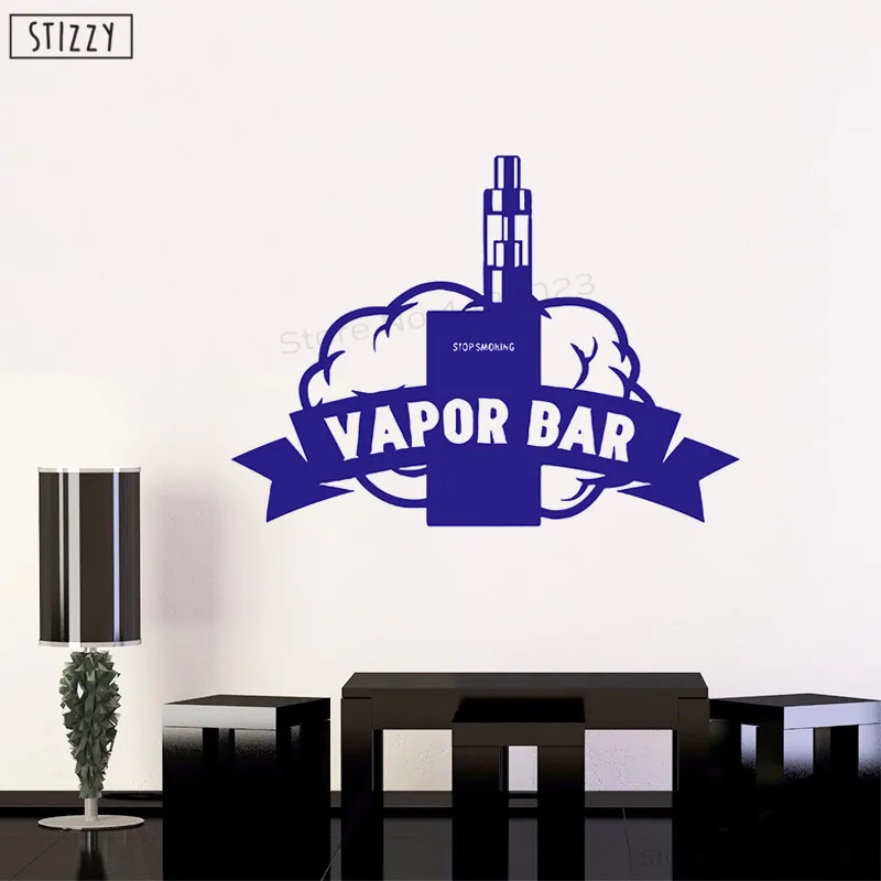 Настенная Наклейка stizzy Vapor Bar настенные наклейки Vapeshop Декор Vape Club Съемная