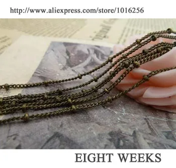 

Free shipping Necklace jewelry manual accessories alloy parts brass chain Jewelry Findings Components Flat chain