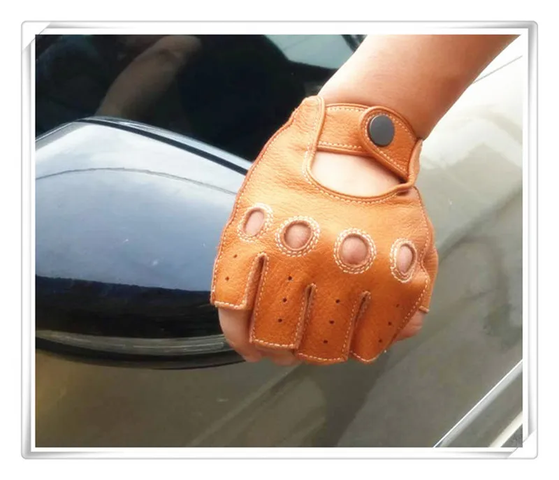 Мужские перчатки из натуральной кожи, новые весенние и летние Нескользящие перчатки для вождения M044W