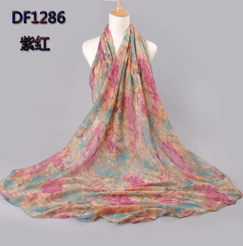 

Women's Fashion Silk Scarf Long Cotton and Hemp Scarf Super Large Shawl Beach Scarf