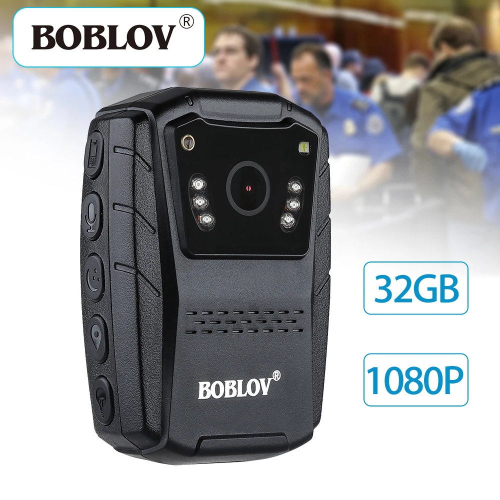 

BOBLOV S70 HD 1080P 60fps 32GB 2.0" Laser Pointer IR Night Vision Body Worn Camera Security DVR 150 Degree Angle Video Camcorder