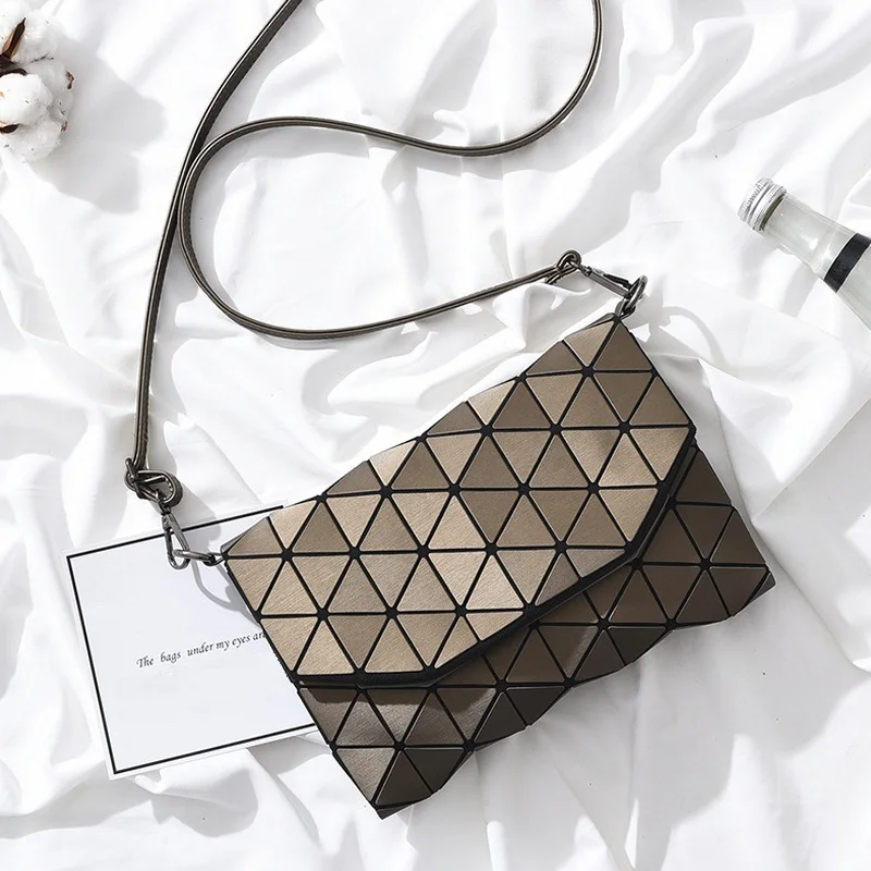 Matte Luminous Women Evening Bag Shoulder Bags Girls Flap Handbag Fashion Plaid Geometric Casual Envelope Clutch Messenger Bags Matte Luminous Women Evening Bag Shoulder Bags Girls Flap Handbag Fashion Plaid Geometric Casual Envelope Clutch Messenger Bags