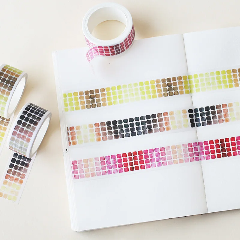 

2cm Wide Gradual Change Color Washi Tapes Scrapbooking Masking Tapes DIY Dairy Photo Album Phone Stickers Home Decorations