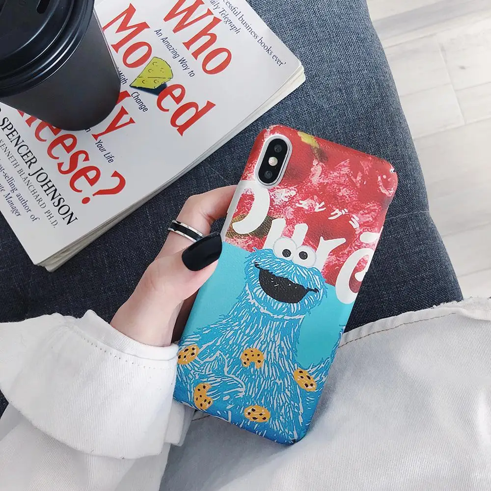 Red Blue Sesame Street Shockproof Case For iPhone 7 8 Plus PC Hard X XS Max XR 6s 6 Phone Cover Skin Funda |