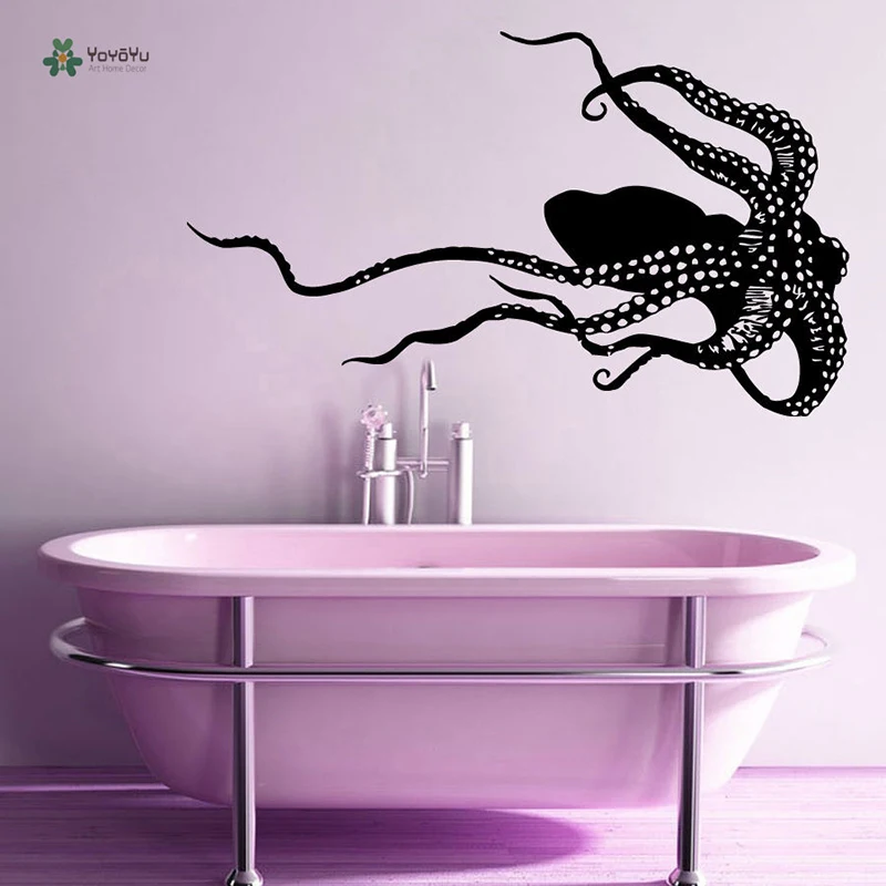

YOYOYU Wall Decal Removeable Vinyl Wall Decoration Art Mural Bath Decor Sea Animals Octopus wall sticker YO110