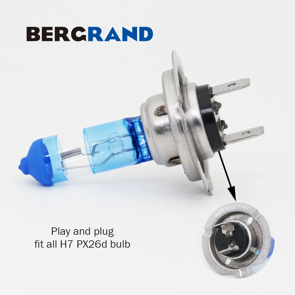 1 пара ксеноновые лампы H7 12 В 55 Вт 4300 К|bombillas coche|headlight bulb55w h7 |