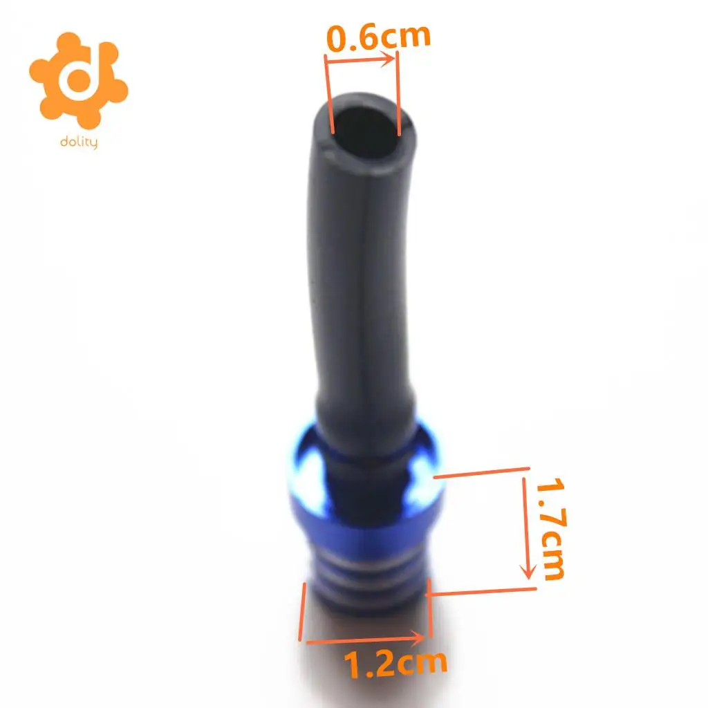 dolity Color Gas Fuel Tank Cap Valve Vent Breather Hose Tube for ATV Motor Blue